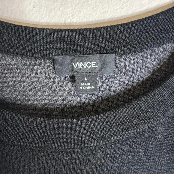 Vince Black and Gray Long Sleeve Sweater Size Small - Picture 2 of 6